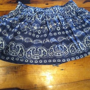 Osh gosh blue paisley skirt 3t